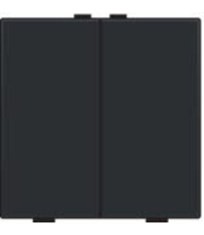 Niko Tweevoudige drukknop voor Niko Home Control,Pure Piano Black
