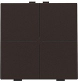 Niko Viervoudige drukknop voor Niko Home Control,Dark brown