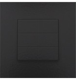 Niko Zesvoudige drukknop voor Niko Home Control,Pure Piano Black