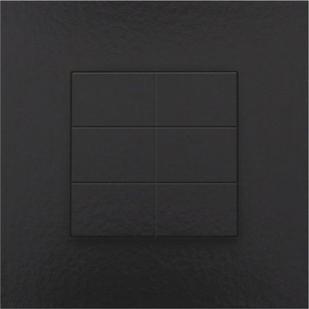 Niko Zesvoudige drukknop voor Niko Home Control,Pure Piano Black