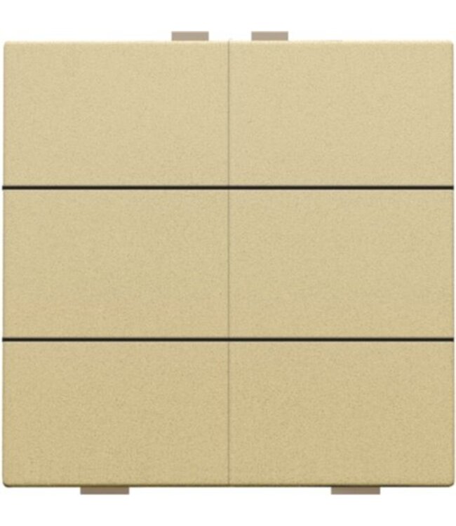 Niko Zesvoudige drukknop voor Niko Home Control, Pure Alu look Gold