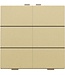 Niko Zesvoudige drukknop voor Niko Home Control, Pure Alu look Gold