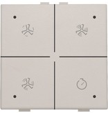 Niko Ventilatiebediening met led voor Niko Home Control, Light grey