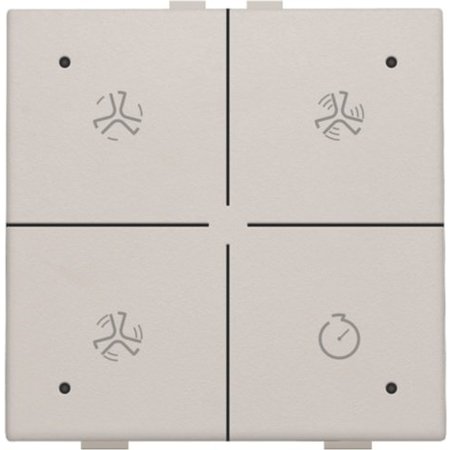 Niko Ventilatiebediening met led voor Niko Home Control, Light grey