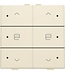 Niko Dubbele motorbediening met led voor Niko Home Control, Cream