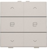 Niko Dubbele motorbediening voor Niko Home Control, Light grey