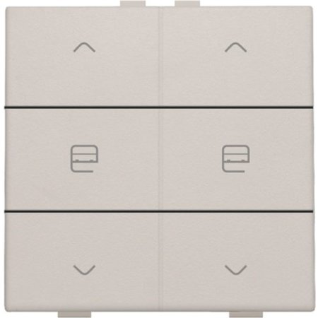 Niko Dubbele motorbediening voor Niko Home Control, Light grey