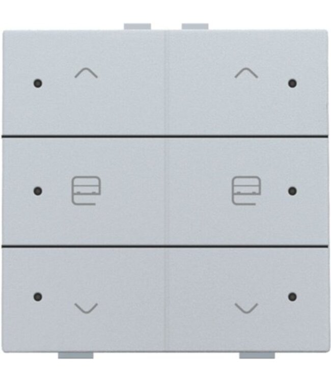 Niko Dubbele motorbediening met led voor Niko Home Control, Sterling