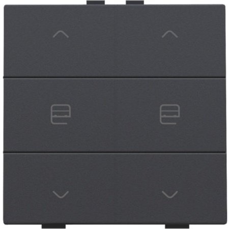 Niko Dubbele motorbediening voor Niko Home Control,Anthracite