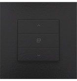 Niko Enkelvoudige motorbediening voor Niko Home Control,Pure Piano Black