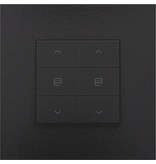 Niko Dubbele motorbediening voor Niko Home Control,Pure Piano Black