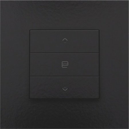 Niko Enkelvoudige motorbediening met led voor Niko Home Control,Pure Piano Black