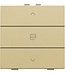 Niko Enkelvoudige motorbediening voor Niko Home Control, Pure Alu look Gold