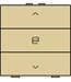 Niko Enkelvoudige motorbediening voor Niko Home Control, Pure Alu look Gold