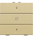 Niko Enkelvoudige motorbediening met led voor Niko Home Control, Pure Alu look Gold