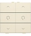 Niko Dubbele dimbediening voor Niko Home Control, Cream
