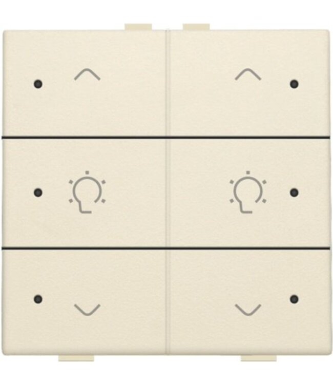 Niko Dubbele dimbediening met led voor Niko Home Control, Cream