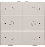 Niko Dubbele dimbediening met led voor Niko Home Control, Light grey