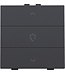 Niko Enkelvoudige dimbediening voor Niko Home Control, Anthracite
