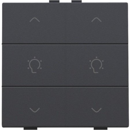 Niko Dubbele dimbediening voor Niko Home Control, Anthracite