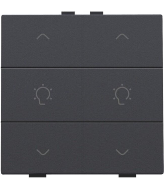 Niko Dubbele dimbediening voor Niko Home Control, Anthracite