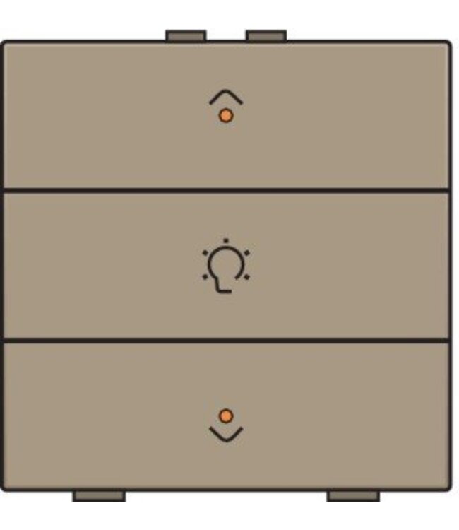 Niko Enkelvoudige dimbediening met led voor Niko Home Control, Bronze