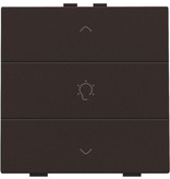 Niko Enkelvoudige dimbediening voor Niko Home Control,Dark brown