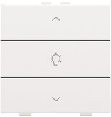 Niko Enkelvoudige dimbediening voor Niko Home Control,White steel