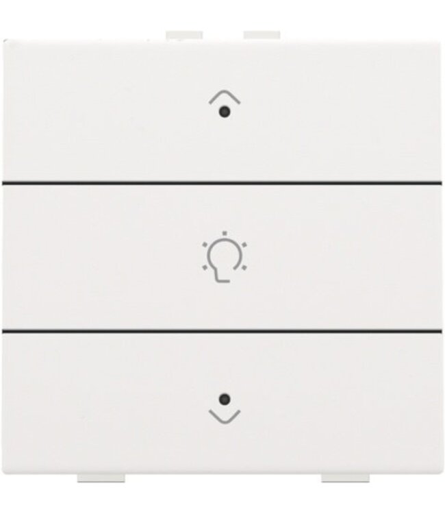 Niko Enkelvoudige dimbediening met led voor Niko Home Control, White steel