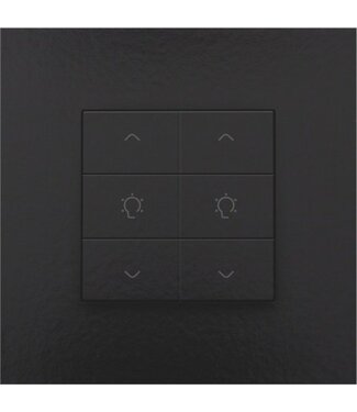 Niko Dubbele dimbediening, Piano Black