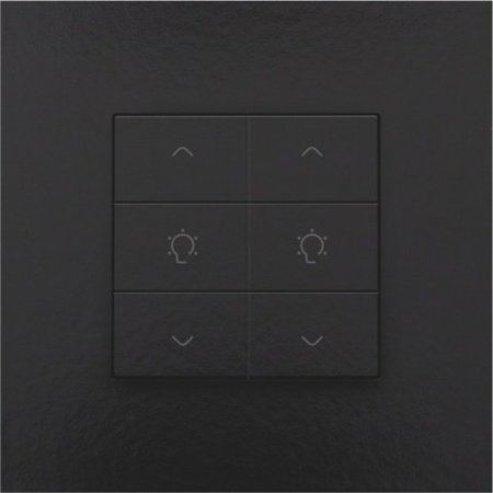 Niko Dubbele dimbediening voor Niko Home Control, Piano Black