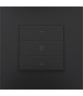 Niko Enkelvoudige dimbediening met led, Piano Black Niko Enkelvoudige dimbediening met led, Piano Black