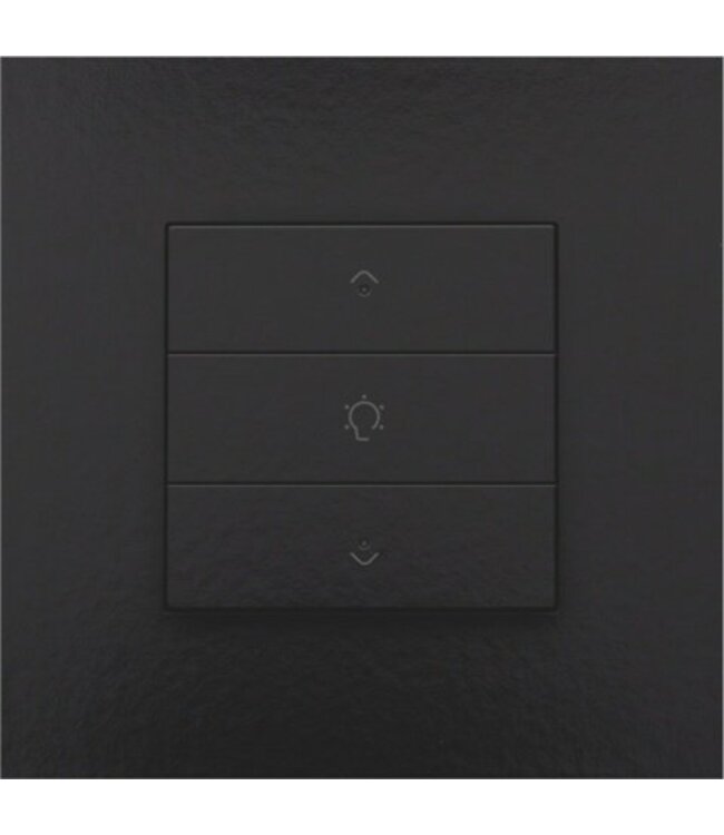 Niko Enkelvoudige dimbediening met led voor Niko Home Control, Piano Black