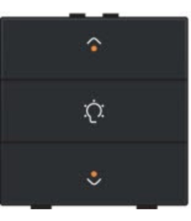 Niko Enkelvoudige dimbediening met led voor Niko Home Control, Piano Black