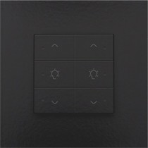 Dubbele dimbediening met led, Piano Black
