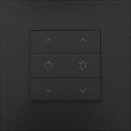 Niko Dubbele dimbediening met led voor Niko Home Control, Piano Black