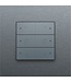 Niko Dubbele dimbediening met led voor Niko Home Control, Alu Look Grey Steel