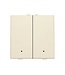 Niko Tweevoudige drukknop met led voor Niko Home Control, Cream