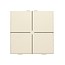 Niko Viervoudige drukknop voor Niko Home Control, Cream