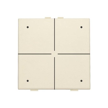 Niko Viervoudige drukknop met led voor Niko Home Control, Cream