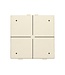 Niko Viervoudige drukknop met led voor Niko Home Control, Cream