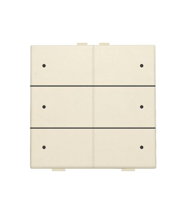 Niko Zesvoudige drukknop met led voor Niko Home Control, Cream