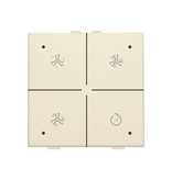 Niko Ventilatiebediening met led voor Niko Home Control, Cream