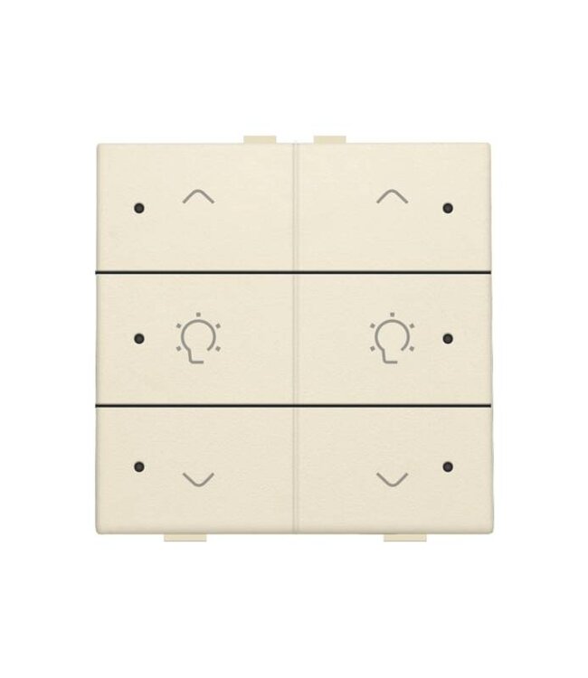 Niko Dubbele dimbediening met led voor Niko Home Control, Cream