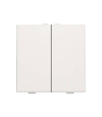 Niko Tweevoudige drukknop, White Niko Tweevoudige drukknop, White
