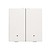 Niko Tweevoudige drukknop met led, White