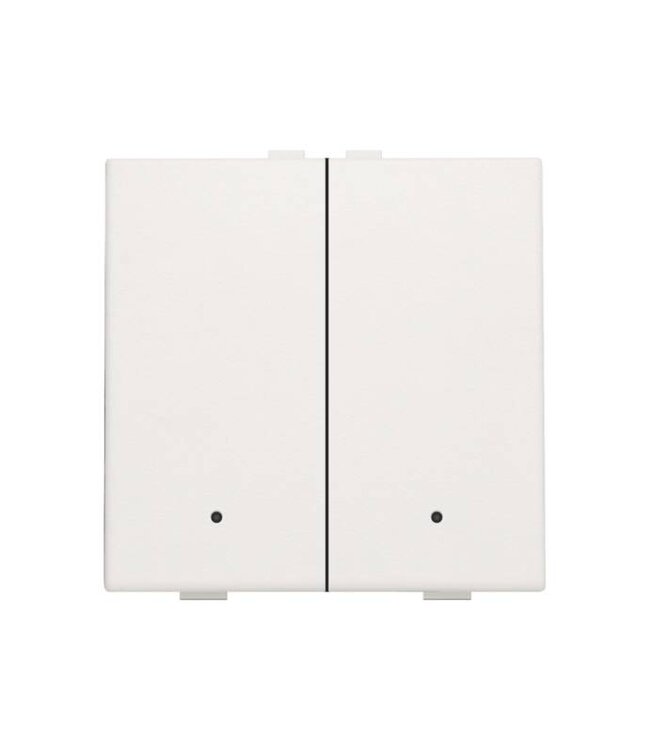 Niko Tweevoudige drukknop met led voor Niko Home Control, White