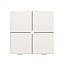 Niko Viervoudige drukknop voor Niko Home Control, White