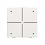 Niko Viervoudige drukknop met led voor Niko Home Control, White