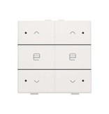 Niko Dubbele motorbediening met led voor Niko Home Control, White